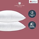 Lancashire Textiles 2 Pack Luxury 26" x 26" (65 x 65cm) Cotton Blend Cushion Pads with Super Bounce Polyester Fibre, Made of Finest British Materials - Image 3
