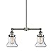 Innovations 209-AB-G194 2 Light Chandelier, Antique Brass