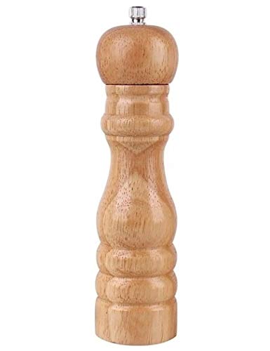Savna Pfeffermühle Salzmühle Gewürzmühlen Salt Pepper Mill Grinder aus Holz für küche/BBQ/Picknick/Restaurant 8 Zoll