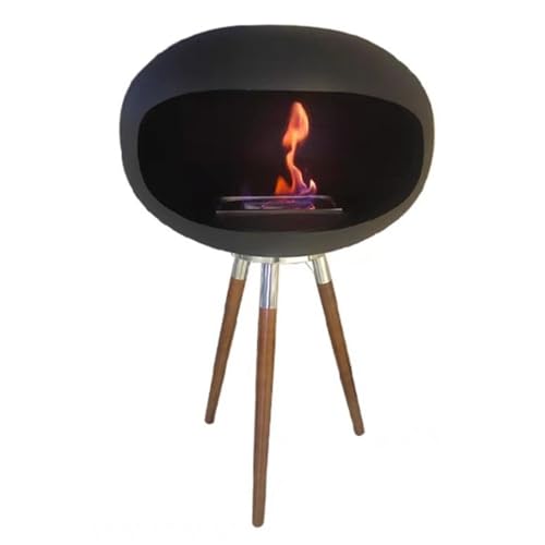 Wooden Leg Tripod Fireplace