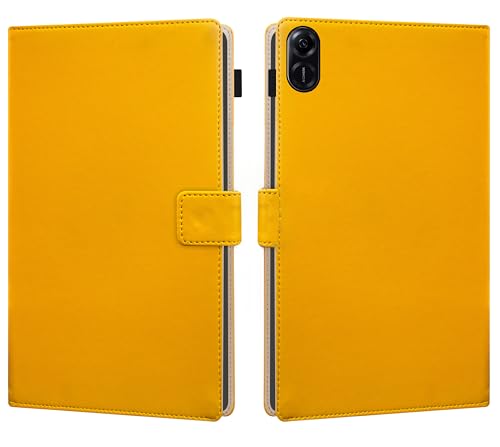 Image of TGK Flip Case Cover for Honor Pad X8a 11 inch Tablet with Stylus Holder (Yellow)
