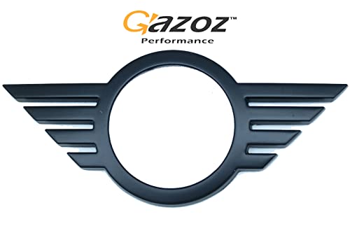 Image of Metal Front&Rear Matte Black Emblem Badge Cover for 18+ F55 F56 F57