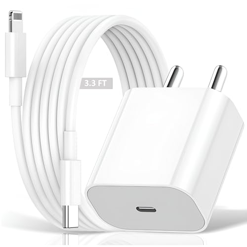 Image of iPhone USB C Charger for 14 Charger, Rapid Fast Charging Type C Wall Adapter with 3FT Charging Cable Compatible with iPhone14 /13 /12 /11ProMax /XSMAX /XR /XS /X /8 /7 /Plus /6S /6 /iPad, 20 w Fast Charge, White