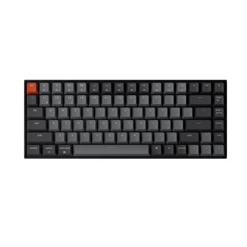 Keychron K2 75% Layout Bluetooth Wireless Mechanical Gaming Keyboard Silent K Pro Red Switch/White...