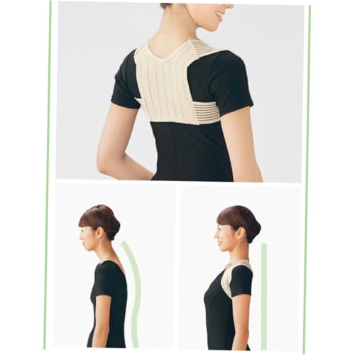 COLLBATH Posture Correction Belt Posture Corrector Spinal Correction Strap Khaki