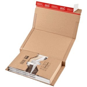 Colompac 20 x Versandverpackung 380x290x -80mm braun