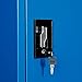 Global Industrial Mobile Computer Cabinet, Blue, Assembled, 27