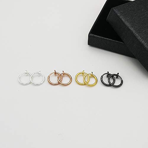 Aretes Clip On LAXPICOL 4 piezas varios colores miniatura 3