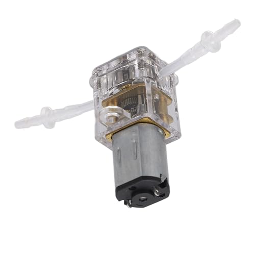 Mini Peristaltic Pump, Transparent Shell Peristaltic Dosing Head 1ml/min Flow 0.001m Lift Liquid Dosing Pump Peristaltic Liquid Pump for Beauty Medical Instrument(G10 3V)