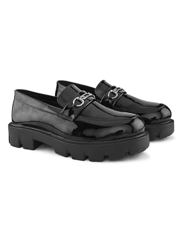 Image of STANPHORD Mens Loafers Stanphord Men's Slip On Loafers Shoes | Comfortable Lightweight Stylish Footwear for Casual, Formal TPZN 2231 Black-7