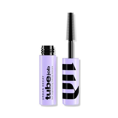 11 Best Tubing Mascaras for Older Women That Won't Give You Raccoon Eyes (Finally!) 22 Urban Decay Tube Job Lash Augmenting Tubing Black Mascara Travel Mini - 24HR Lift, Lengthen & Volume Mascara, Anti-Clump, Anti-Smudge, Sweat & Water Resistant Wear - Intense Black (0.17 fl oz)