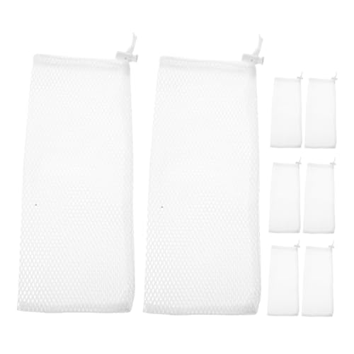 Holibanna 8Pcs Bird Feeder Bags Durable Finch Sock Feeders with Drawstring Closure Easy to Use and Clean Wild Bird Food Mesh Sacks for Backyard Feeding