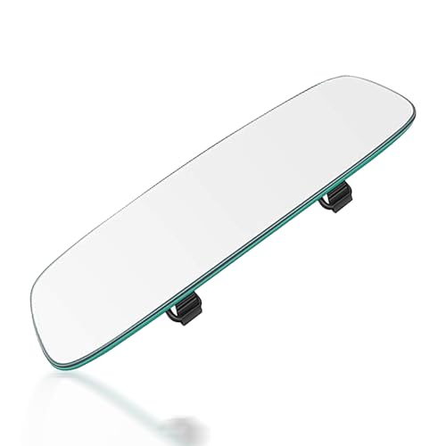 Image of CarFrill 11.8 inch Universal Interior Rear View Mirror for Driving Test, Learner Instructor | Anti-Glare Rear View Mirror for Car SUV CRV Trucks | Clip-On Wide Angle Convex Mirror.