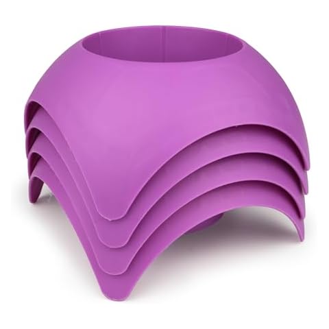 Beach Vacation Accessory Turtleback Sand Coaster Drink Cup Holder, Purple, Pack of 4 Cover