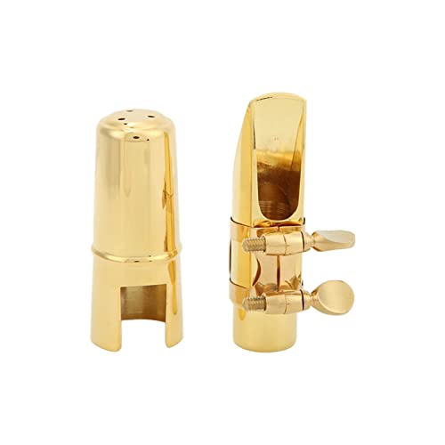 Premium -Metall -Saxophon -Mundstücksstück mit und Kissenpads für Alto -Althorn -Instrumente - Größe Nr. 6 (Slogan Nr. 6) (Slogan Nr. 7)