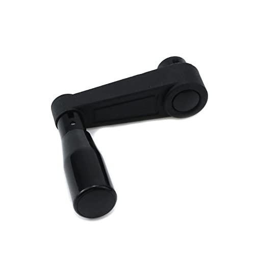 Image of 3.35-Inch Length Foldable Crank Handle Nylon Swivel Rocker Handle for Industrial Machine Tools or Other Equipments (Hole Diameter 8mm)