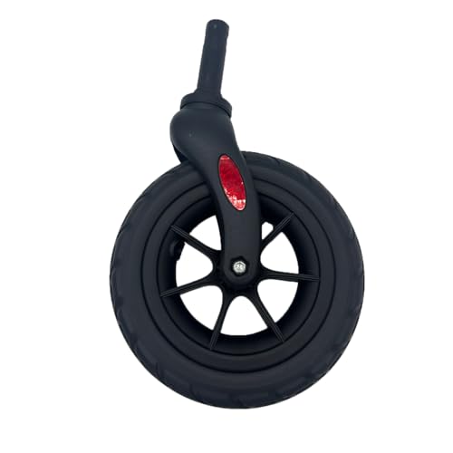 Henmnii 8-Inch Front Wheel Replacement for Rollator Walker – Universal Solid Tire Wheel with Bearings, Easy to Install, Smooth Rolling for Mobility Aid