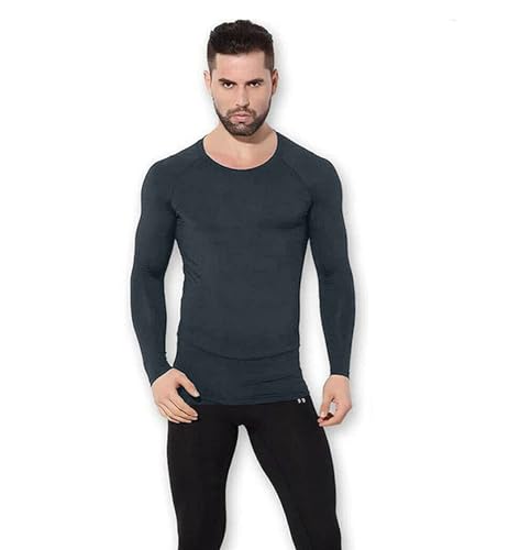 Image of NINQ Men's 1 Or 3 Pack Compression Shirts Long Sleeve, Base-Layer Quick Dry Workout T Shirts Sports,Gym, Running T-Shirt