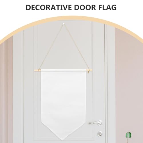 Bannière en lin beige : rangement mural solide pour pins émail
