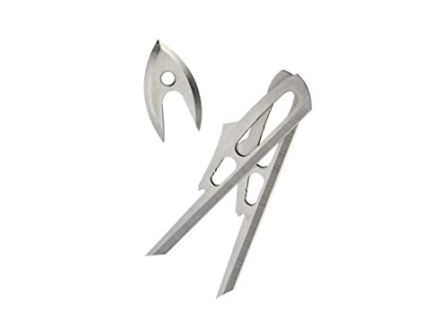 RAGE Outdoors Hypodermic +P and SS85 Replacement Blades, Silver, 85/100 Grain (39805)