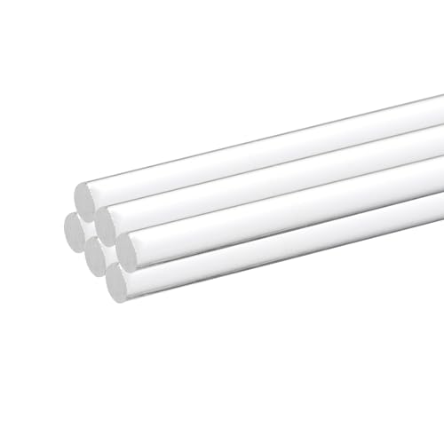 Image of MECCANIXITY 6pcs Acrylic Round Rods 3 /16 inch x 12 inch Clear Acrylic Dowel Rods Sticks Plastic Sticks Strip for DIY Crafts Lighting Gardening Decoration - 5mm x 300mm