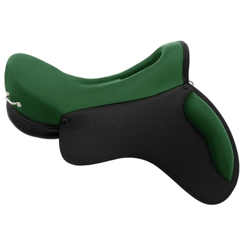 BATOOL UBB INTERNATIONAL Fibre Tree Comfy Endurance Genuine Leather Horse Saddle Comfortable Light Weight Horse Riding Easy to Clean Carbon Saddle Stirrup-Straps Size:16-17 inches Seat, CEN53 (17.5)