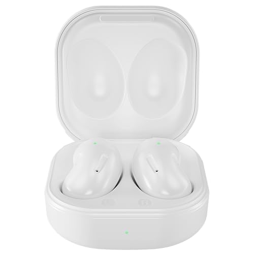 Coby Wireless Bluetooth Ear Buds - Stable Bluetooth Connection Compatible with iPhone & Android USB-C Charging Case Touch Controls Earbuds with Microphone Lightweight Bean-Shaped Fit White