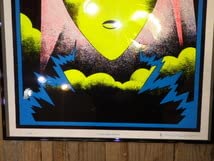 Amazon.co.jp: 90Sエイリアンブラックライトポスターフレーム付き宇宙