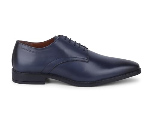 Image of LOUIS STITCH Formal Derby Lace Up Shoes for Men | Handcrafted Italian Leather Mens Shoes (LSNRXPL)