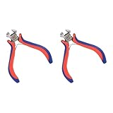 uxcell End Cutting Pliers 5 Inch Mini Precision End Nippers Wire Cutter Pliers Nail Puller Tool 2 Pcs