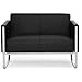 Produktbild hjh OFFICE Lounge Sofa Aruba Step Kunstleder Schwarz