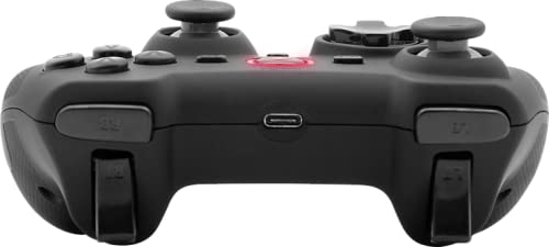 Speedlink RAIT Gamepad Wireless – kabelloser Controller mit Vibrationsfunktion, Dauerfeuer Funktion, für PC/PS3/Switch, gummierte Oberfläche, schwarz – Bild 5
