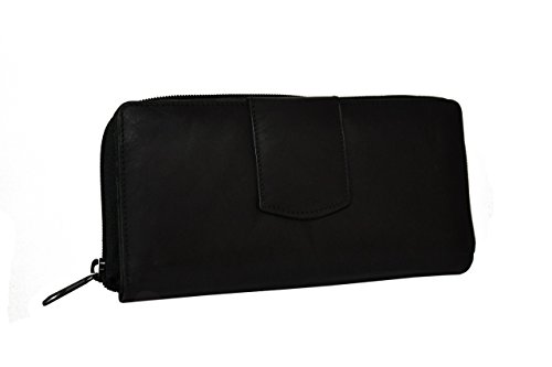 LB LEATHERBOSS Ladies Girls Wallet with Front Snap and Pull Out Checkbook Card Slots Money3