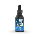 The CBD Perfection Sleep Well Hemp1000mg Organic, 300mg Melatonin Oil, Omega-3, Omega-6, Fatty...