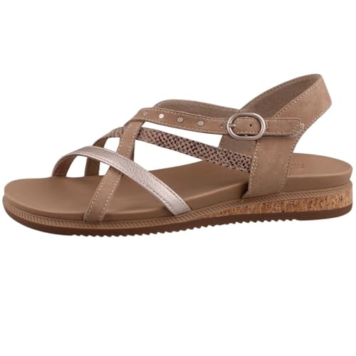 Skechers Sandales pour femme, gris, 37 EU