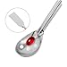 VILLCASE Long Handle Stainless Steel Spoon for Precision Chemical Scooping Ergonomic Design for Safe Handling of Hot Materials Laboratory and Industrial Use