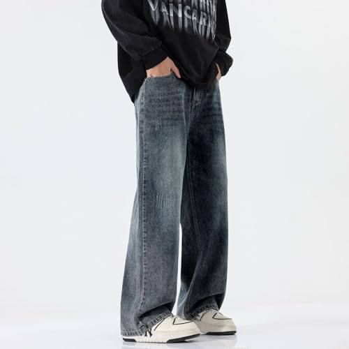 Men's Jeans Straight Leg Stretch Denim Pants3