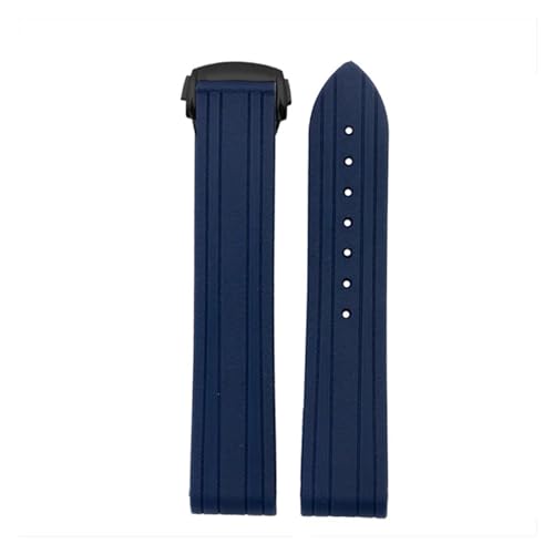 Bracelet montre 20mm silicone souple pour Seamaster 300, l'élégance du style arénacé