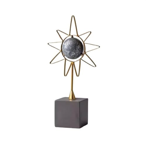 Statues de figurine luxe en or pour meuble TV et bureau élégant