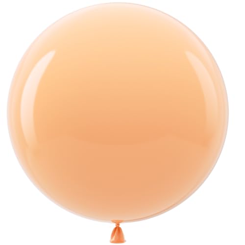 Image of Bezente Nude Balloons Latex Party Balloons - 8 Pack 36 inch Round Helium Sand Nude Balloons for Birthday Wedding Bridal Shower Party Decorations
