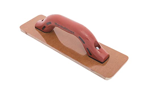 Marshalltown Resin Hand Float, 14 X 3-1/2 Inch, Durasoft Handle, Laminated Canvas Resin, Concrete Tool, Easily Works Color Hardeners Into Concrete, Square End, Concrete Tools, Made In Usa, 4500D #TOP1