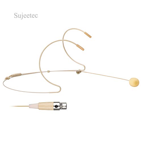 Sujeetec Headset Headworn Microphone - 3 Pin Mini XLR Microphone for AKG Samson