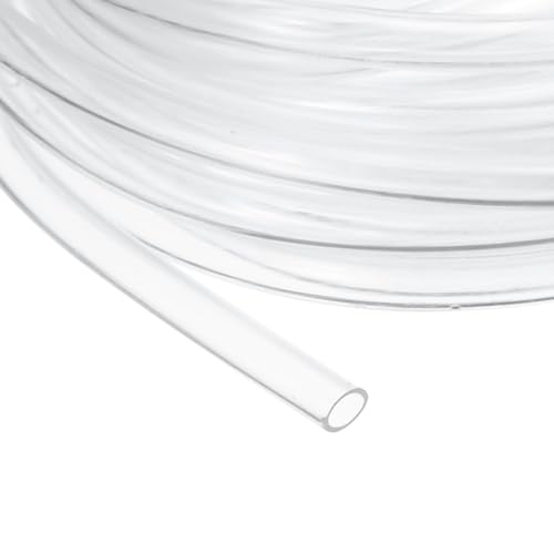 Flessibile E Facile Da Usare: Questo tubo flessibile in PVC è facile da modellare, piegare e tagliare con qualsiasi coltello standard. La superficie interna liscia favorisce un flusso e una pulizia facili, mentre l'esterno trasparente permette di monitorare facilmente il flusso.