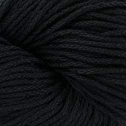 Cotton Classic Yarn - 100% Cotton - 107yds (98m)/ 1.76oz (50g) - DK Light Worsted - Black Color - for Crochet, Knitting Blankets, Garments & Accessories - Smooth Finish