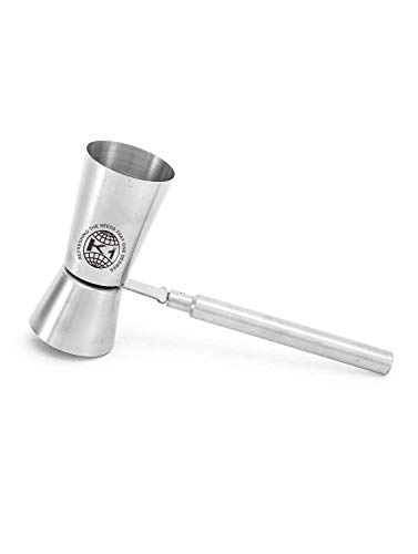 King International Stainless Steel Peg Measure with Handle, Silver