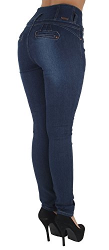 Plus/Junior Size Butt Lift Destroyed Ripped High Waist Denim Skinny Jeans4