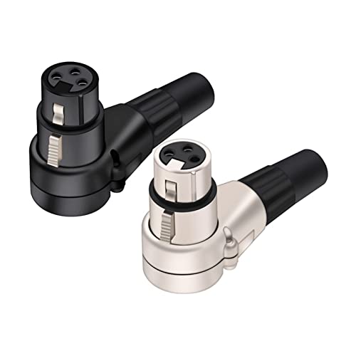 Conector XLR multidireccional de ángulo recto de 3 pines para solucionar espacios reducidos 2