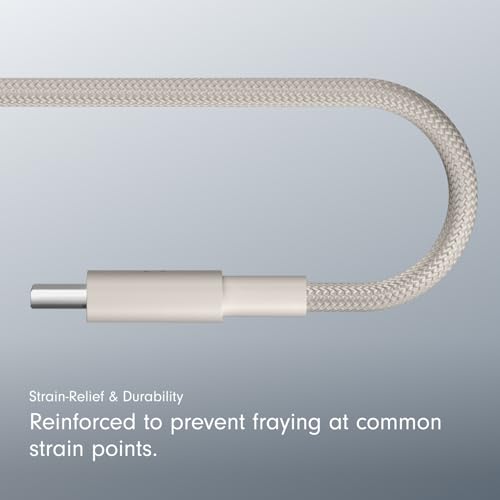 Beats USB-A to USB-C Woven Cable Fast Charging Durable and Tangle-Free Design Compatible Charger for Apple & Android Devices (1.5 m, 5 ft) - Surge Stone - image 5