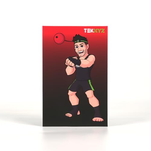 TEKXYZ Reflexball mit Zähler-App und Online-Community, 2 Stufen, Boxball mit Stirnband für Reaktion, Agilität, Schlagtempo und Hand-Auge-Koordination