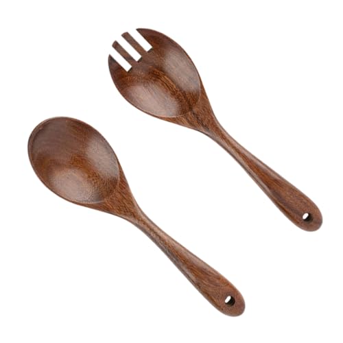 FUNOMOCYA 2pcs Salad Serving Spoon Fork for Easy Serving and Storage Lightweight Dishwasher Safe for Home and Gifting
